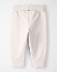 Baby Organic Cotton Knit Pants Cream