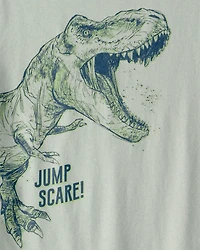 Boys Dinosaur Graphic Tee - Green