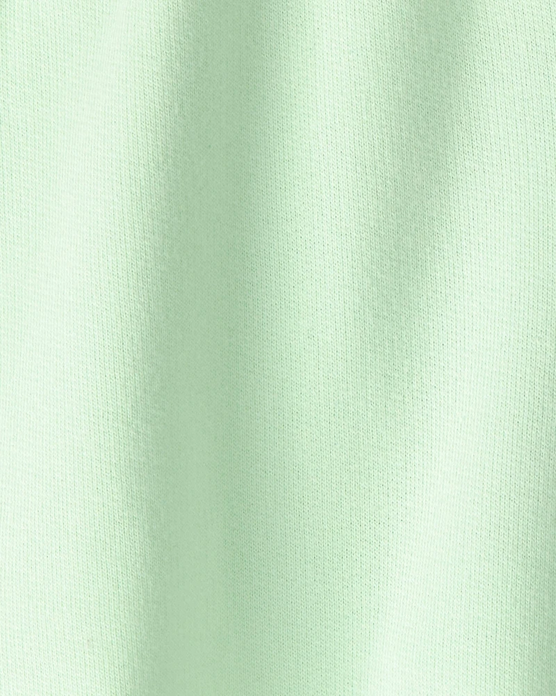 Girls French Terry Shorts - Green