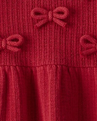 Baby Girl Organic Cotton Sweater Knit Dress