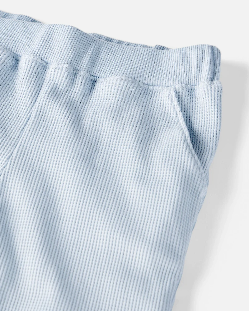 Toddler Boy 2-Piece Organic Cotton Waffle Knit Set