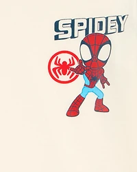 Toddler Marvel™ Spider-Man Short-Sleeve Graphic Tee - Cream