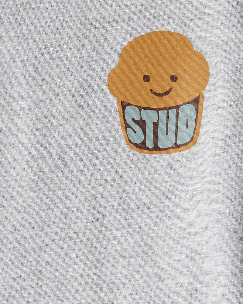 Toddler Boy Stud Muffin Long-Sleeve Graphic Tee - Grey