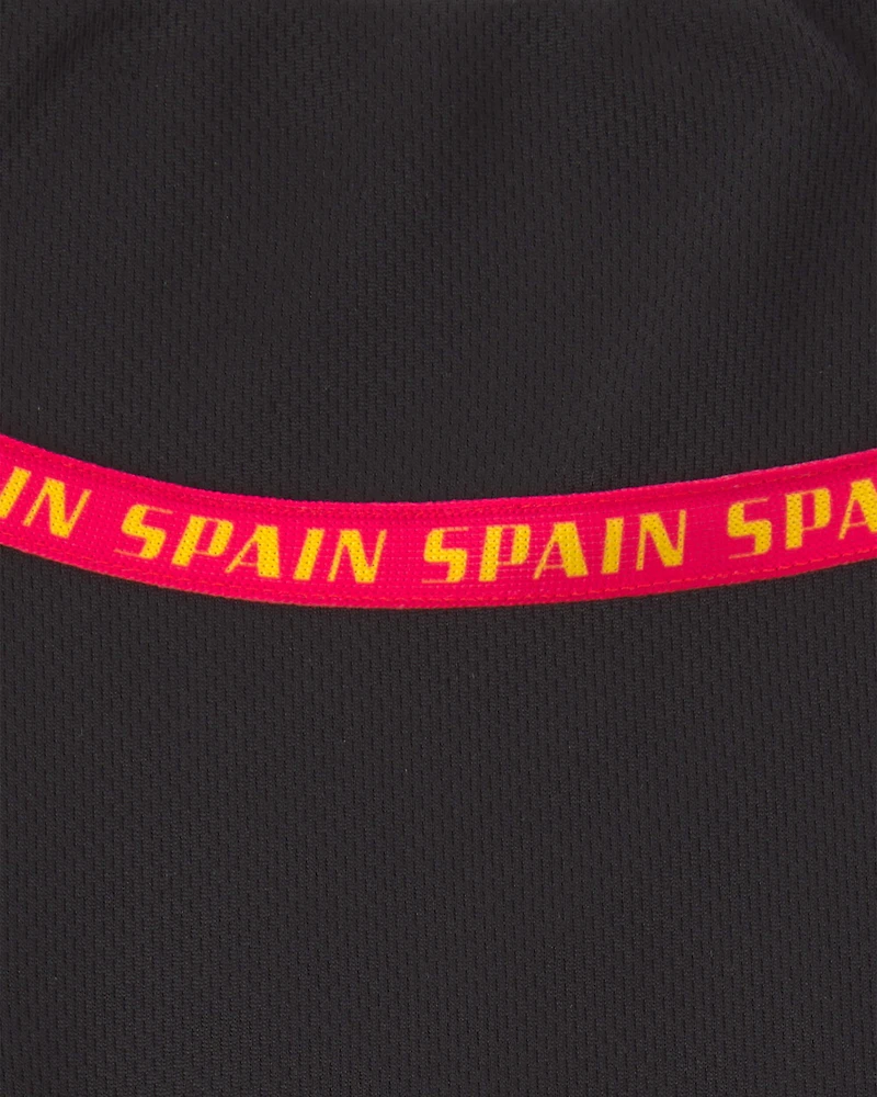 Girls 2-Piece Umbro Spain Soccer Jersey & Skort Set - Red/Yellow/Black