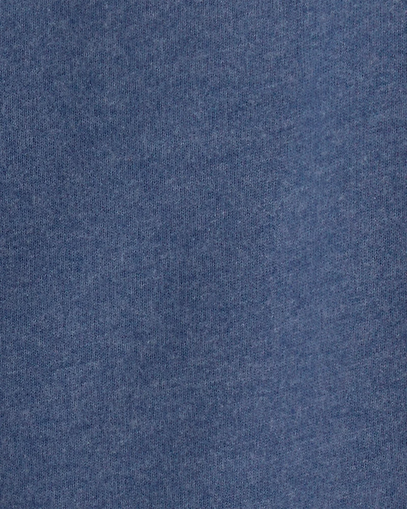 Baby Boy French Terry Pullover Sweatshirt - Blue