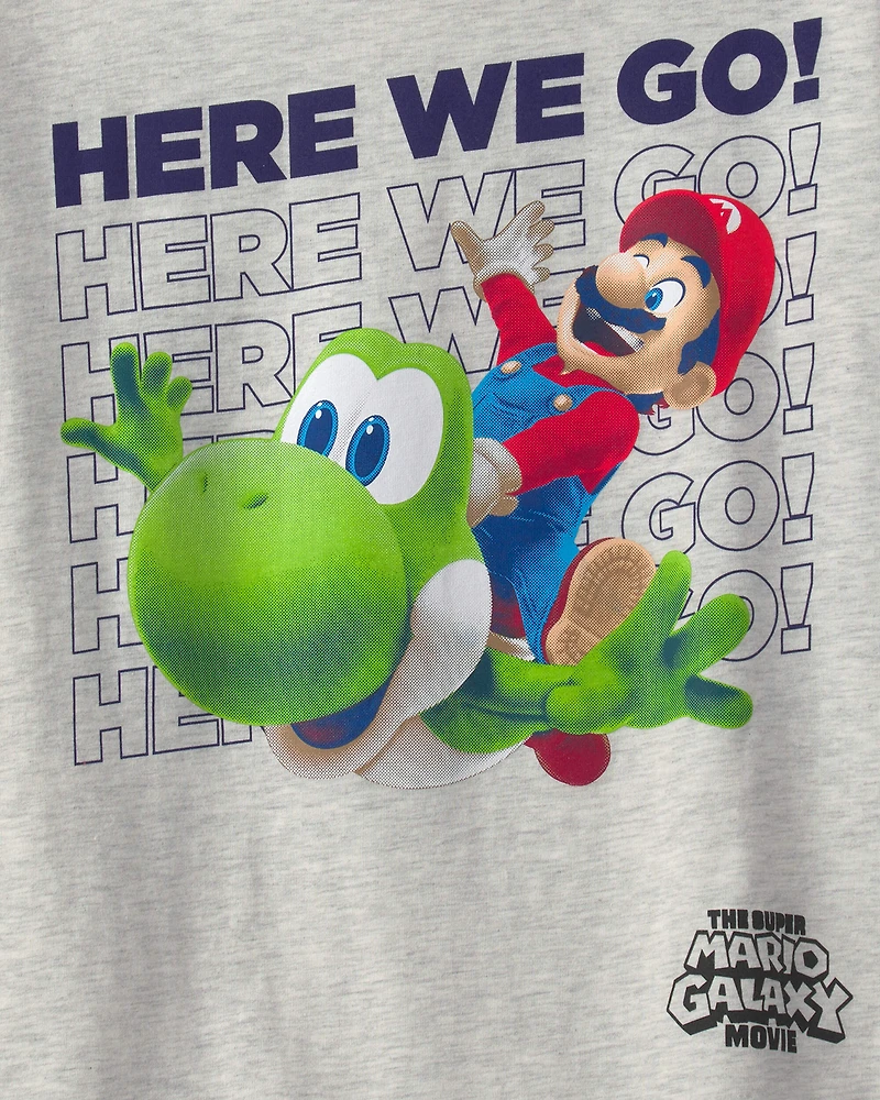 Boys Nintendo Super Mario Graphic Tee - Grey