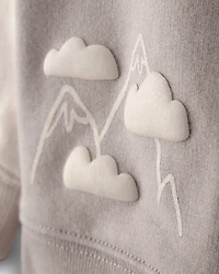 Toddler Boy Helicopter French Terry Sweatshirt & Pant Set - Grey