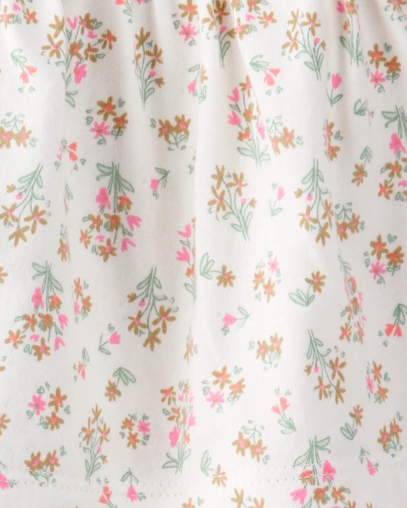 Baby Girl 3-Piece Top & Short Set - Green