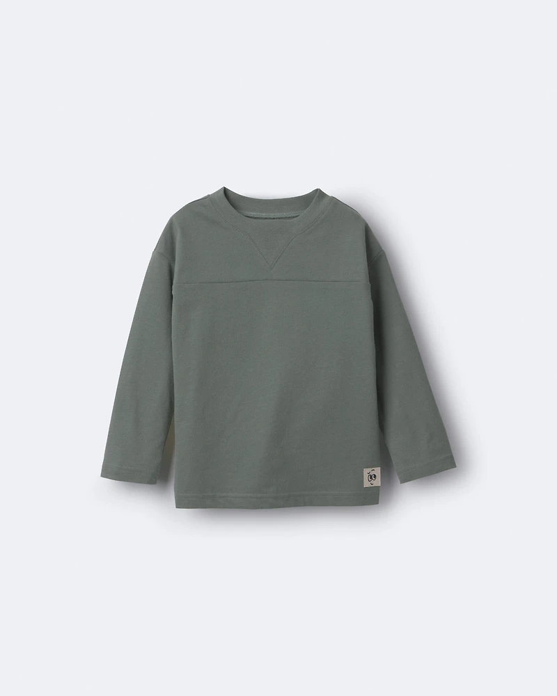 Toddler Boy Chillin' Long-Sleeve Graphic Tee - Olive