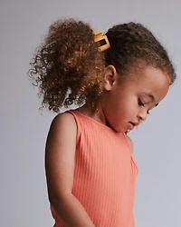 Toddler Girl 4 Pack Hair Clips - Hot Pink/Golden Yellow
