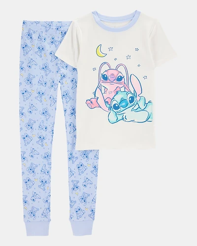 Girls Disney© Lilo & Stitch Snug Fit Cotton 2-Piece Pyjamas