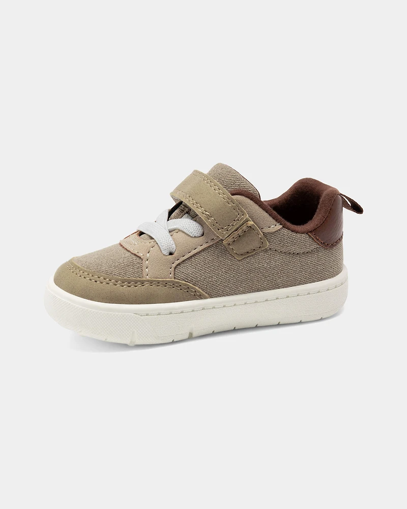 Baby Boy Every Step® First Walker Casual Shoes - Khaki/White