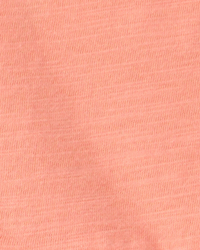 Baby Girl 2-Pack Beach Print Cotton Bubble Rompers - Orange/Ivory