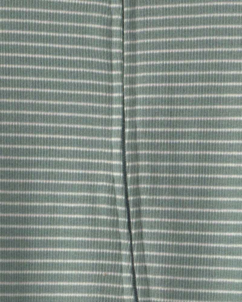 Baby Organic Cotton Ribbed Sleeper Stripes
