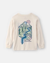 Boys Landscape Long-Sleeve Graphic Tee - Ivory