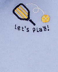 Baby Pickleball Cotton Romper