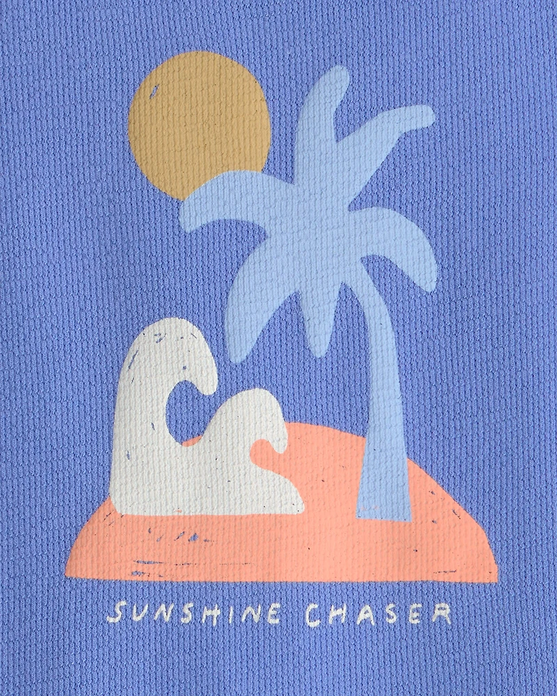 Baby 'Sunshine Chaser' Sleeveless Romper - Blue