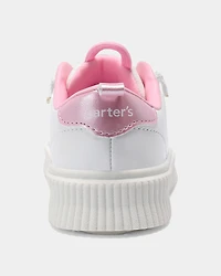 Toddler Girl Charm Casual Shoes - White/Pink