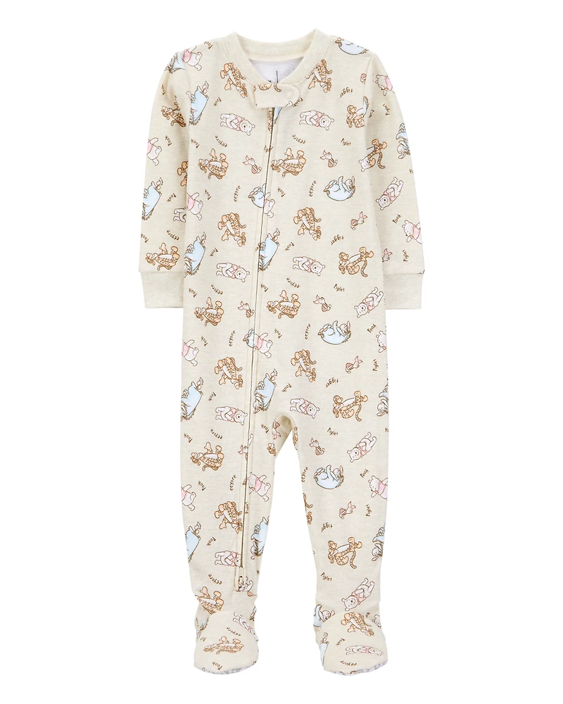 Baby Winnie The Pooh Snug Fit Cotton Footie 1-Piece Pyjamas