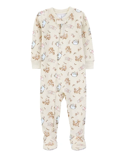 Baby Winnie The Pooh Snug Fit Cotton Footie 1-Piece Pyjamas