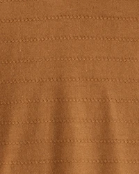 Baby Boy Cotton Long-Sleeve Hooded Top - Brown