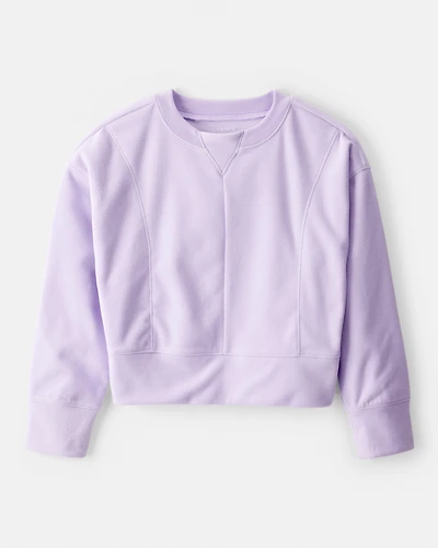 Girls Active Pullover Sweatshirt - Purple