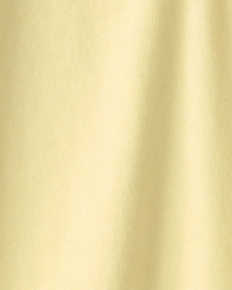 Boys Solid Henley T-Shirt - Yellow