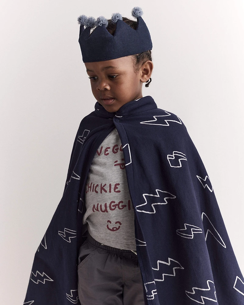Toddler Lightening Bolt Dress Up Cape - Navy