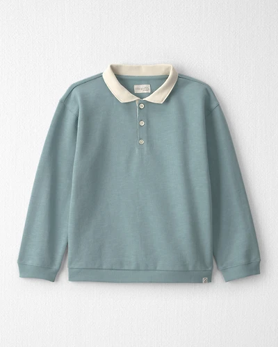 Boys Organic Cotton French Terry Polo