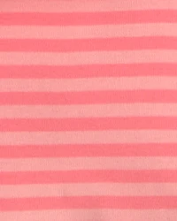 Girls Fruit 100% Cotton Short-Sleeve Snug Fit 4-Piece pyjama Set - Pink