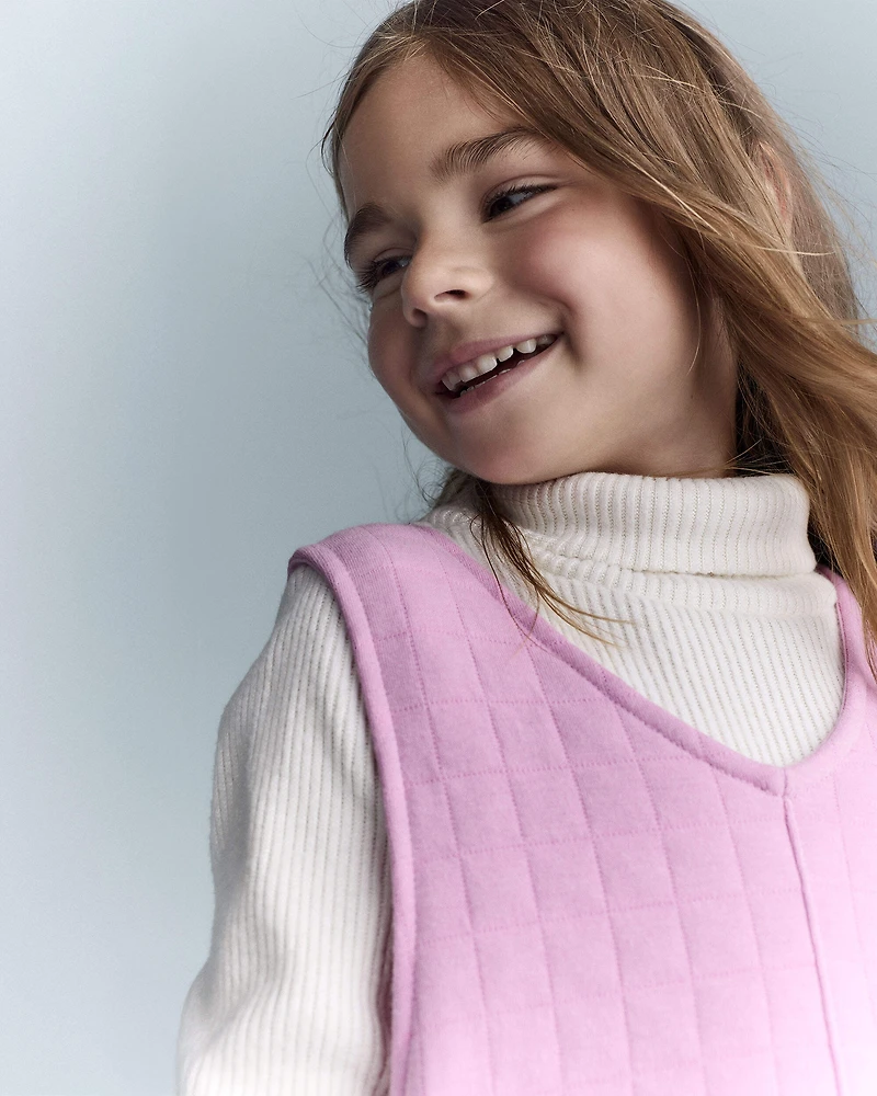 Toddler Girl Otter Pocket Jumper - Lilac