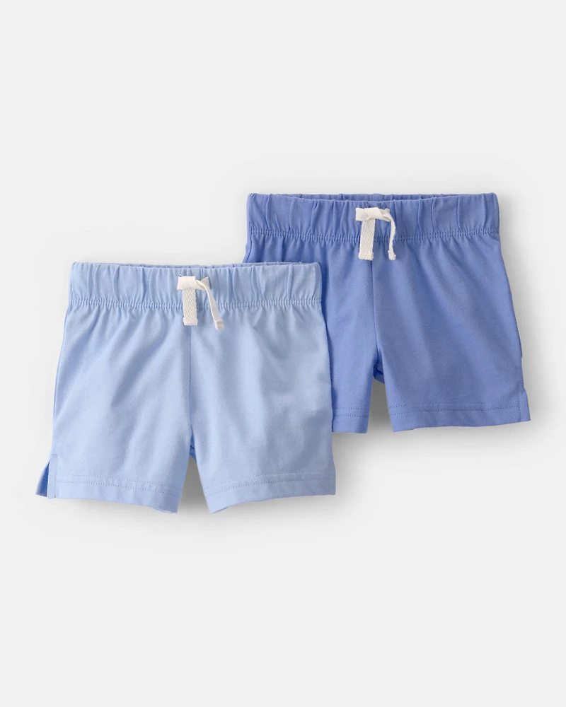 Baby 2-Pack Fashion Shorts - Blue
