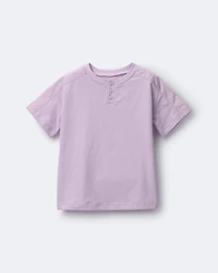 Toddler Henley Tee- Purple
