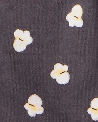 Toddler Girl Movie Print 100% Cotton Long-Sleeve 4-Piece Pyjamas - Pink/Black