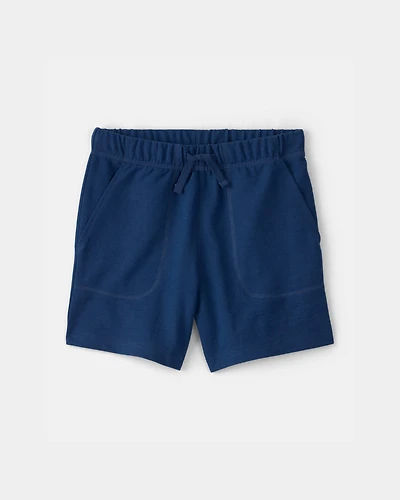 Boys French Terry Shorts - Navy Blue