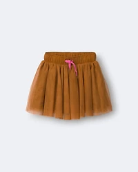 Toddler Girl Avenue Twirl™ Mini Skirt with Tulle - Golden Yellow