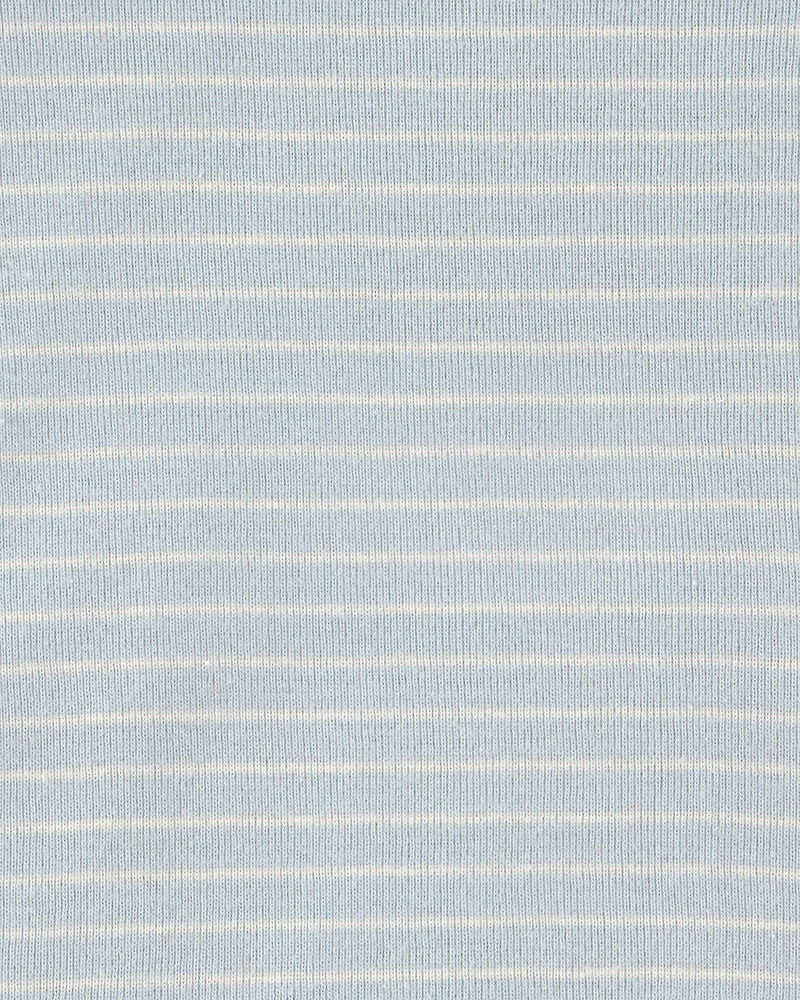 Baby Boy 6-Pack Bear Long-Sleeve Bodysuits - Blue/White