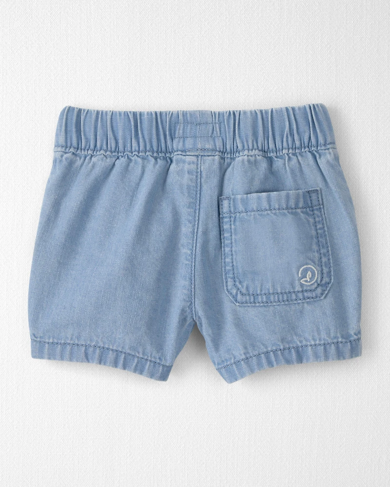 Baby Organic Cotton Chambray Shorts