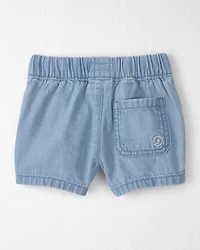 Baby Organic Cotton Chambray Shorts