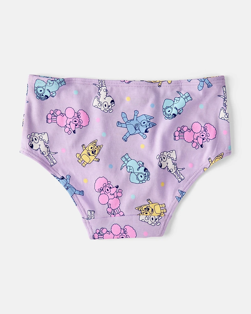 Toddler Girl 7-Pack Bluey Brief Stretch Cotton Underwear