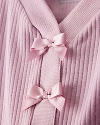 Girls 2-Piece Long-Sleeve Tee & Pant Set - Pink