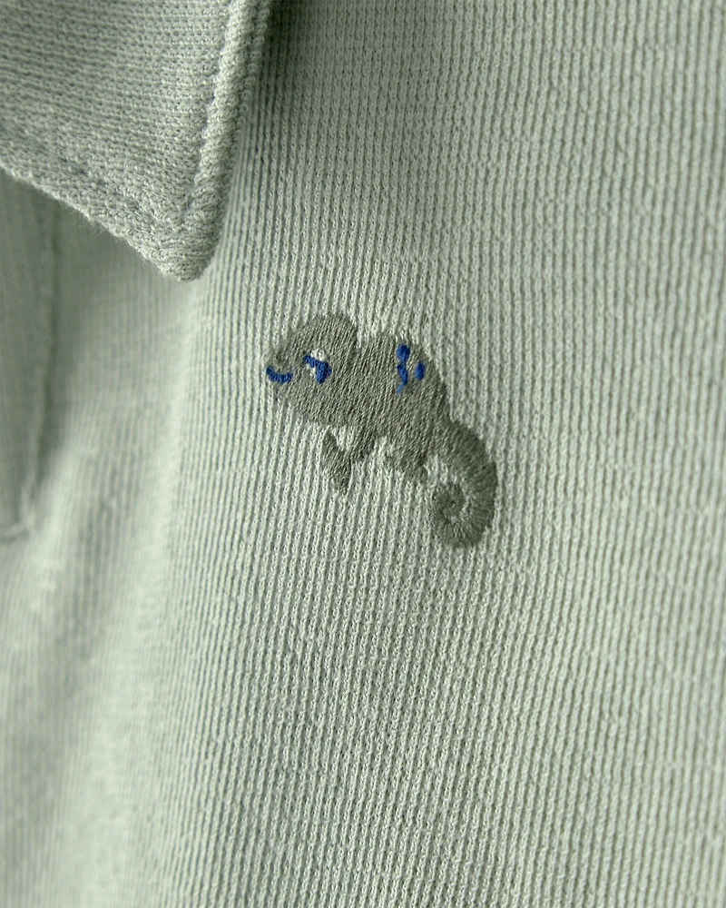 Toddler Boy 2-Piece Top & Short Set - Green