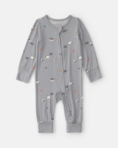 Baby Halloween PurelySoft™ 2-Way Zip Sleeper - Grey