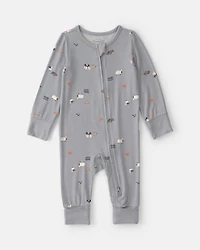 Baby Halloween PurelySoft™ 2-Way Zip Sleeper - Grey