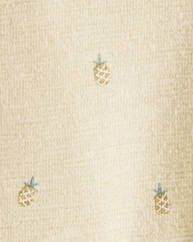 Girls 2-Piece Pineapple-Print Set Made with Organic Cotton