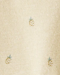 Girls 2-Piece Pineapple-Print Set Made with Organic Cotton