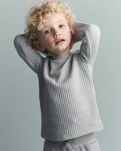 Toddler Long-Sleeve Relaxed Tee - Light Blue