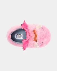 Girls Dragon Slippers - Pink
