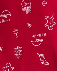 Baby Christmas Snug Fit 2-Piece Pyjamas - Red