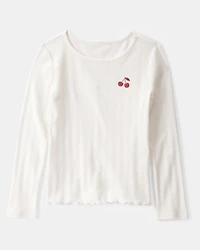 Kid Cherry Long-Sleeve Top